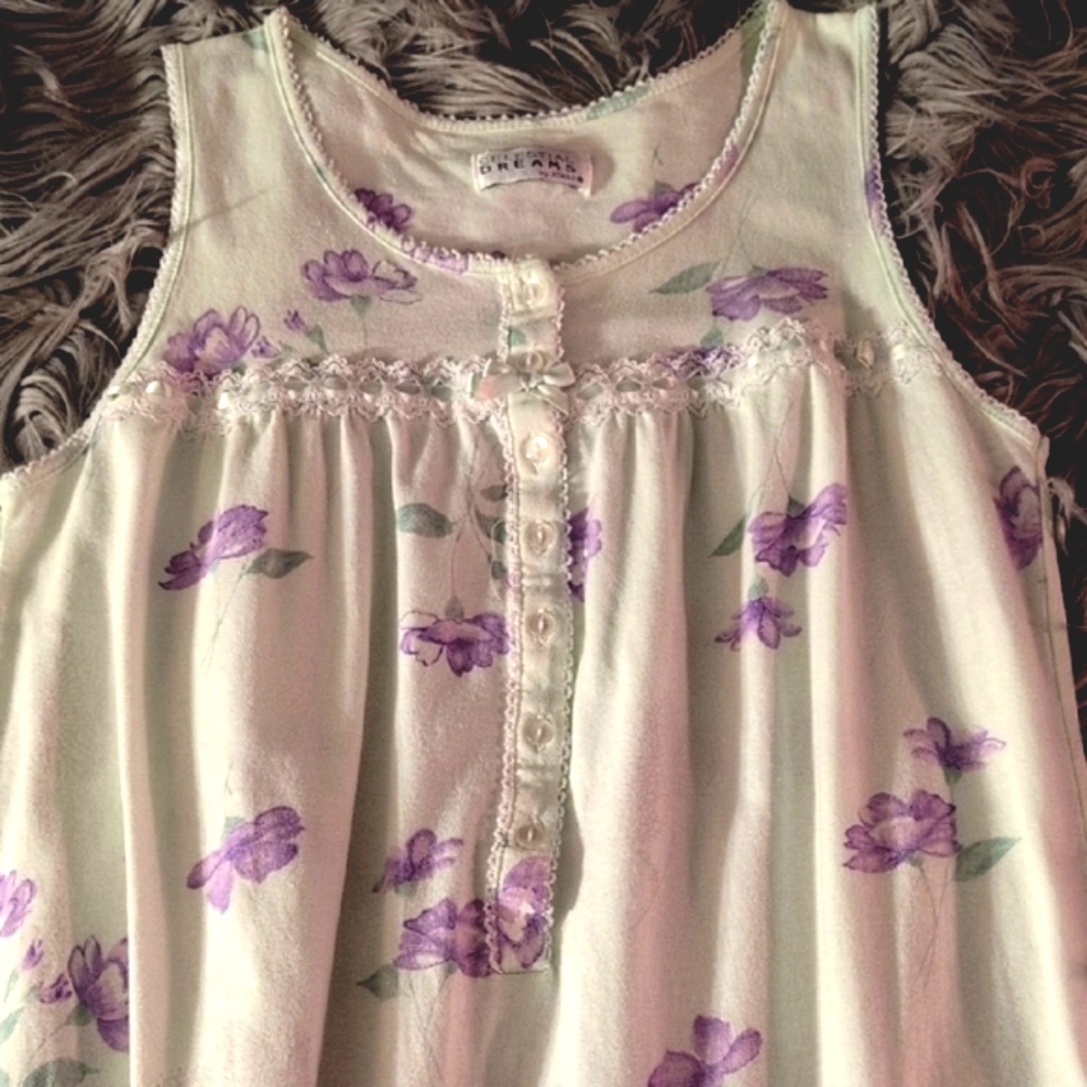 Vintage Floral Night Gown